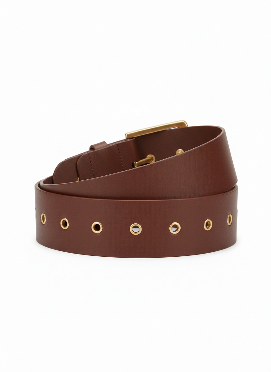 Wide Buckle Waist Belt