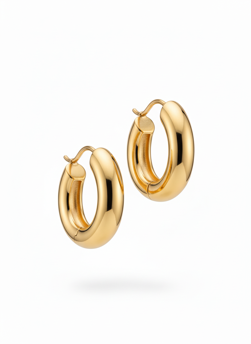 Polished Hoop Earrings