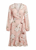 Women's Floral Wrap Dress