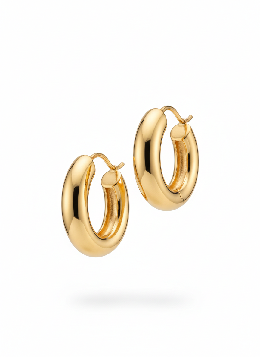 Polished Hoop Earrings