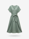 Women's Waist-Tie Midi Dress